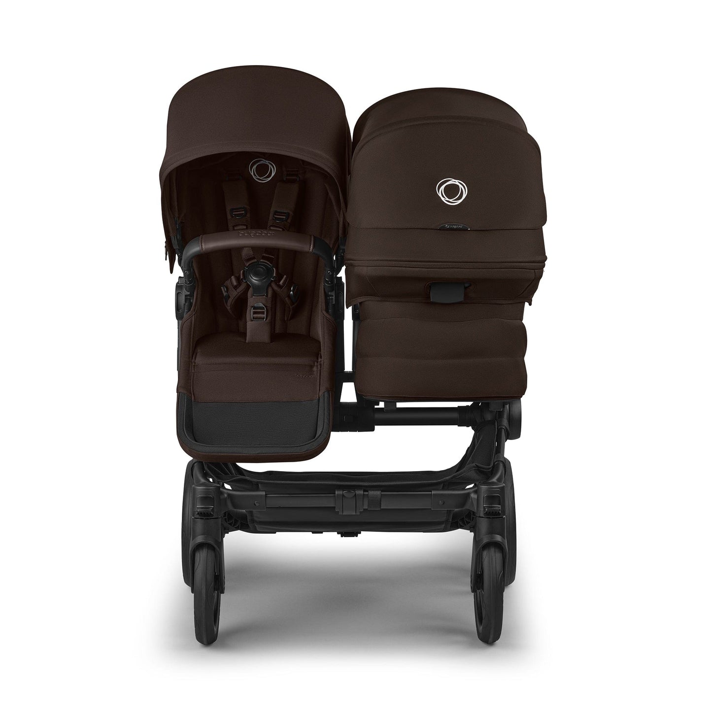 Bugaboo Donkey 6 Complete Single-to-Double Stroller - Black / Cocoa Brown / Cocoa Brown - 100370034