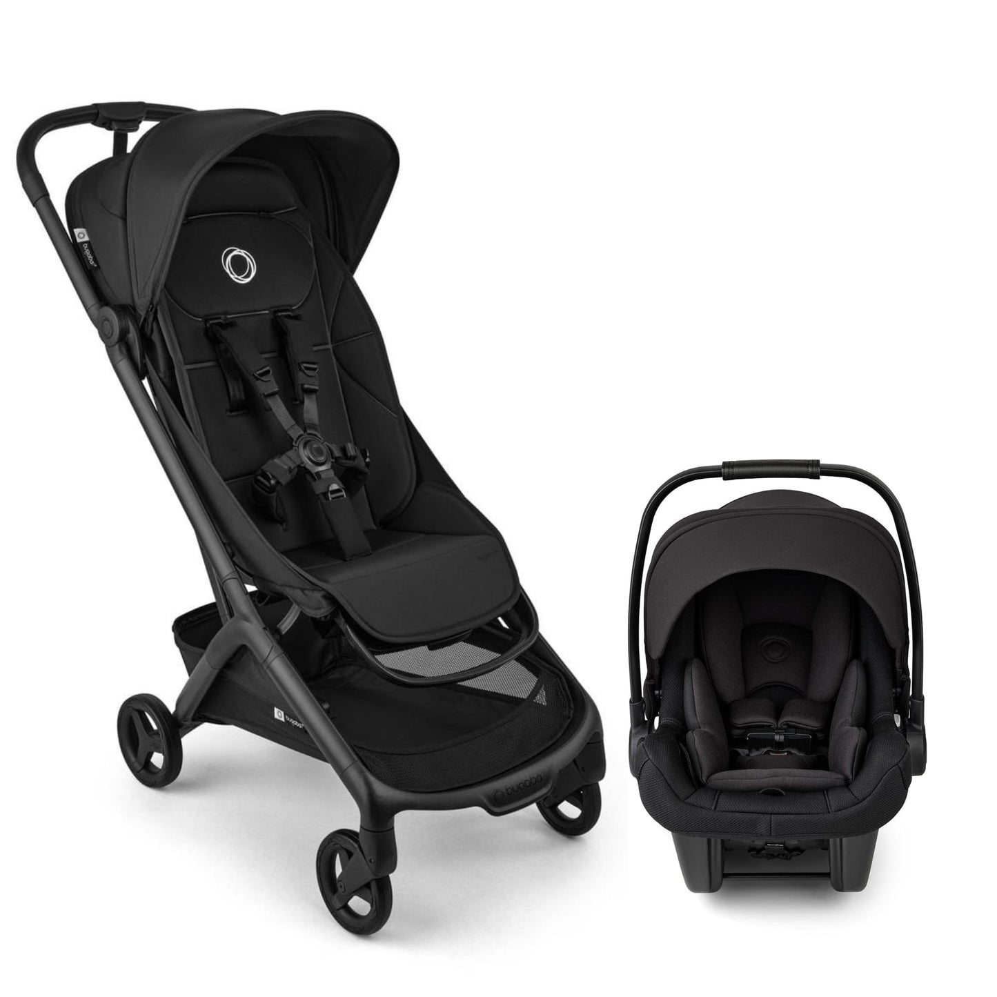 Bugaboo Butterfly 2 Plus + Turtle Air Shield Travel System Bundle - Heritage Black / Black