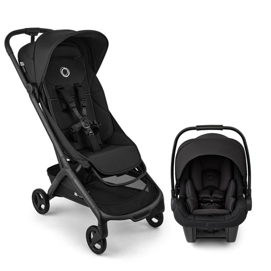 Bugaboo Butterfly 2 Plus + Turtle Air Shield Travel System Bundle - Heritage Black / Black