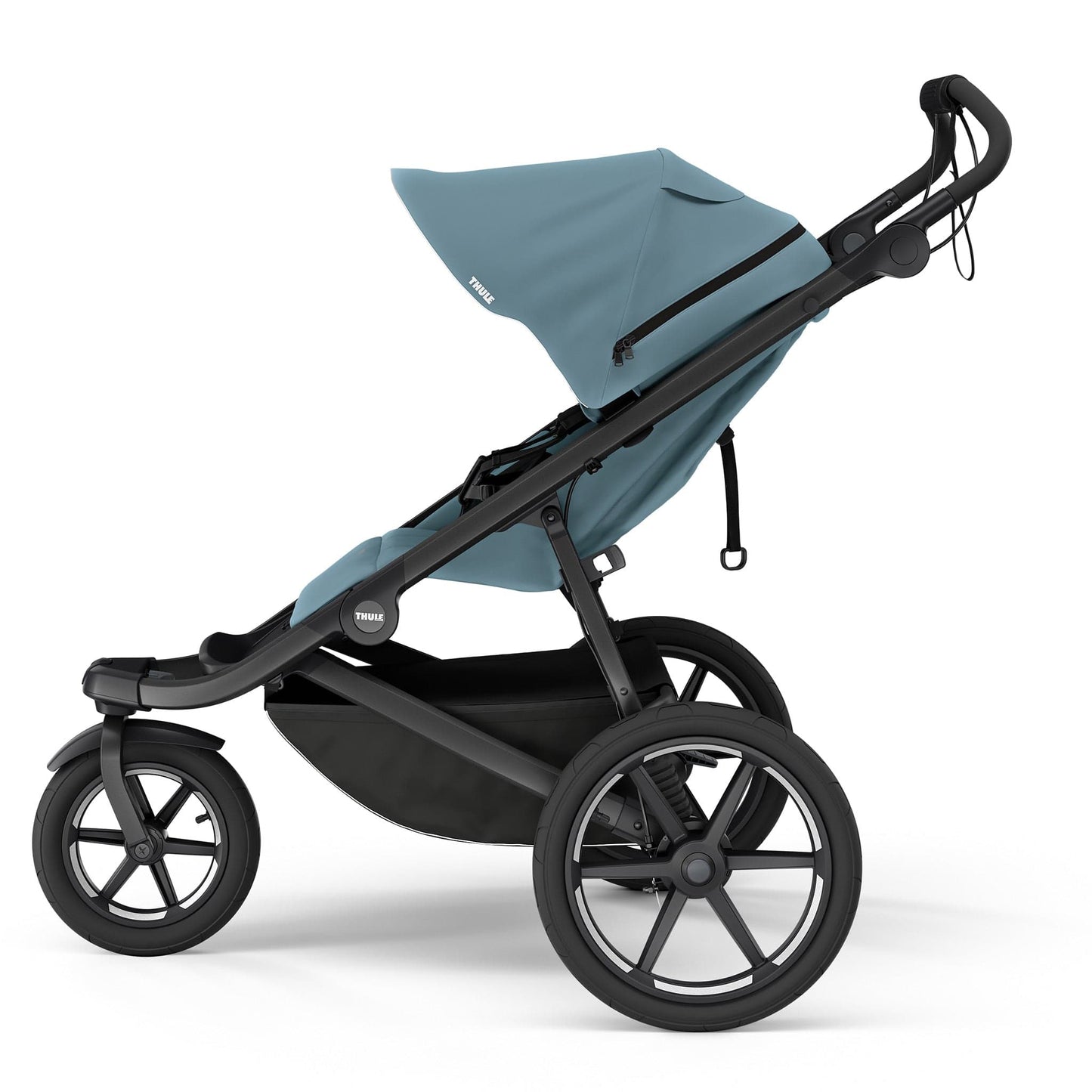 Thule Urban Glide 3 Single Jogging Stroller with Magnetic Buckle - Mid Blue