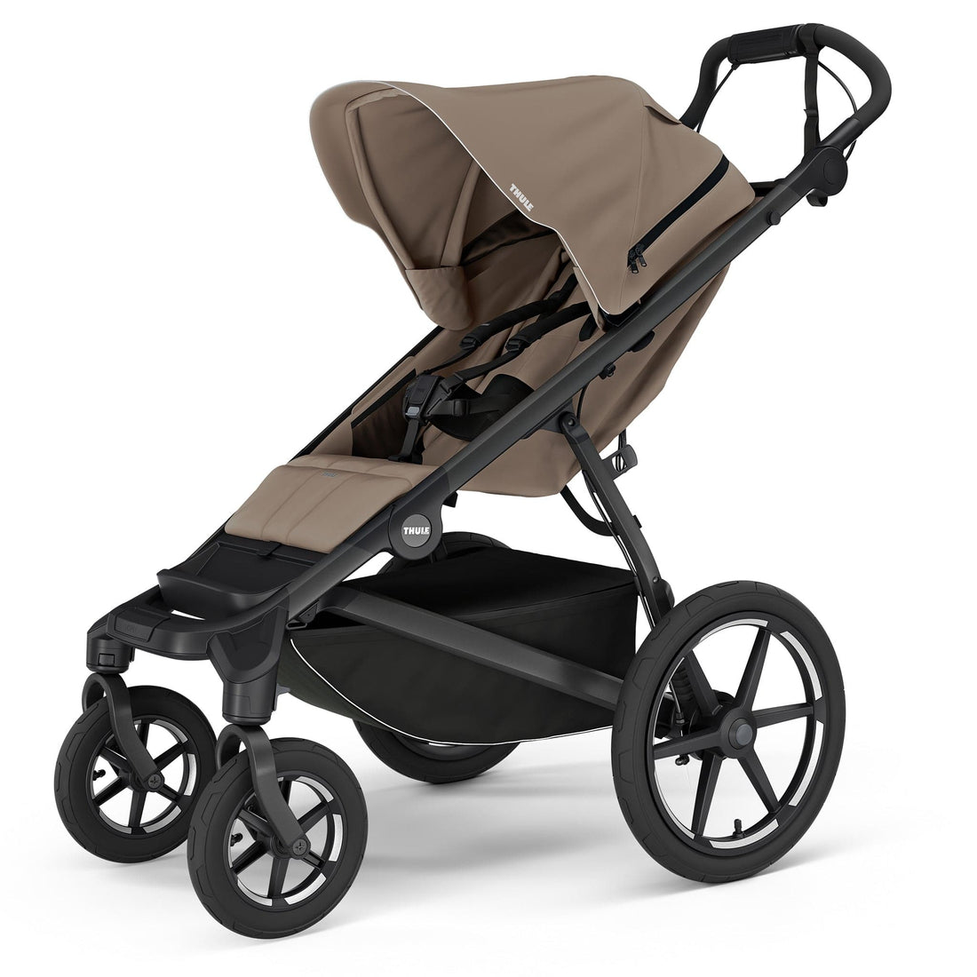 Thule Urban Glide 4-Wheel All-Terrain Stroller with Magnetic Buckle - Tinted Taupe - 10101997