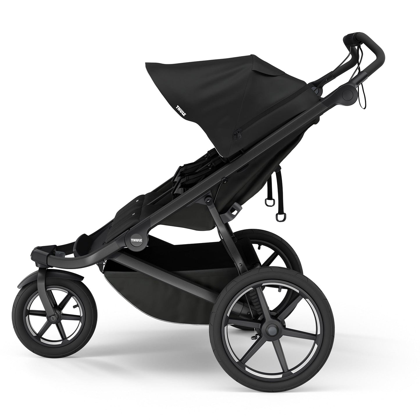 Thule Urban Glide 3 Double Jogging Stroller with Magnetic Buckle - Black