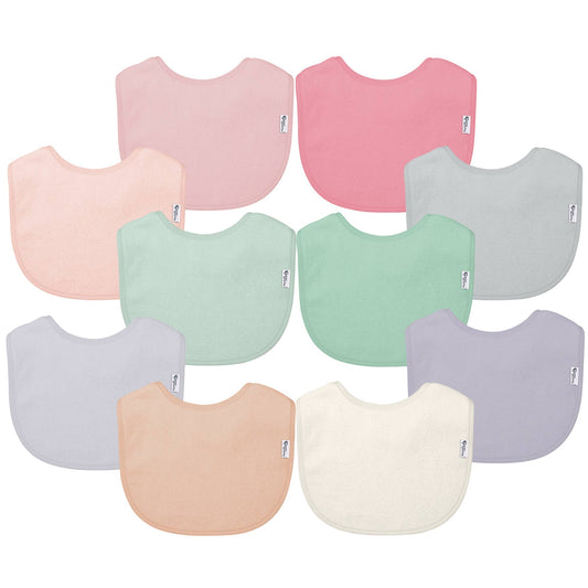 Green Sprouts Stay-Dry Everyday Bibs 10-Pack - Rose Set