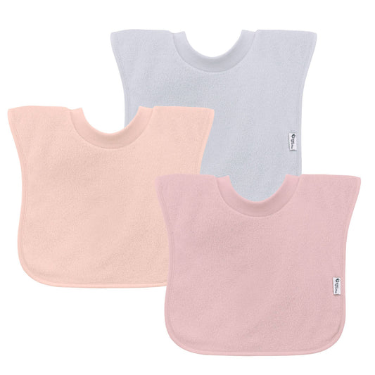 Green Sprouts Stay-Dry Pull-Over Bibs 3-Pack - Rose Set