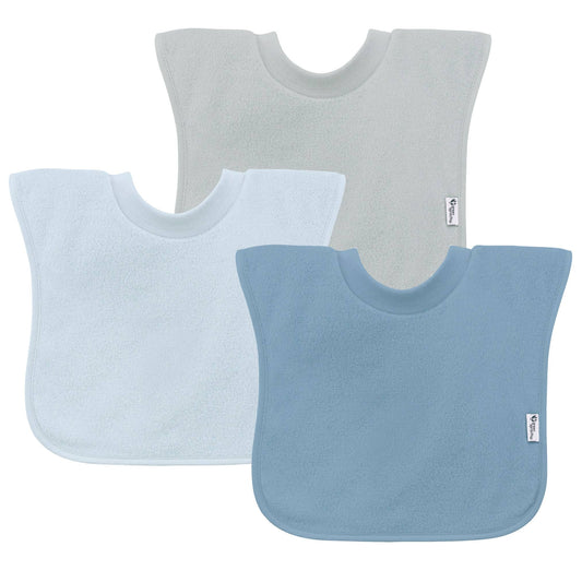 Green Sprouts Stay-Dry Pull-Over Bibs 3-Pack - Blueberry Set