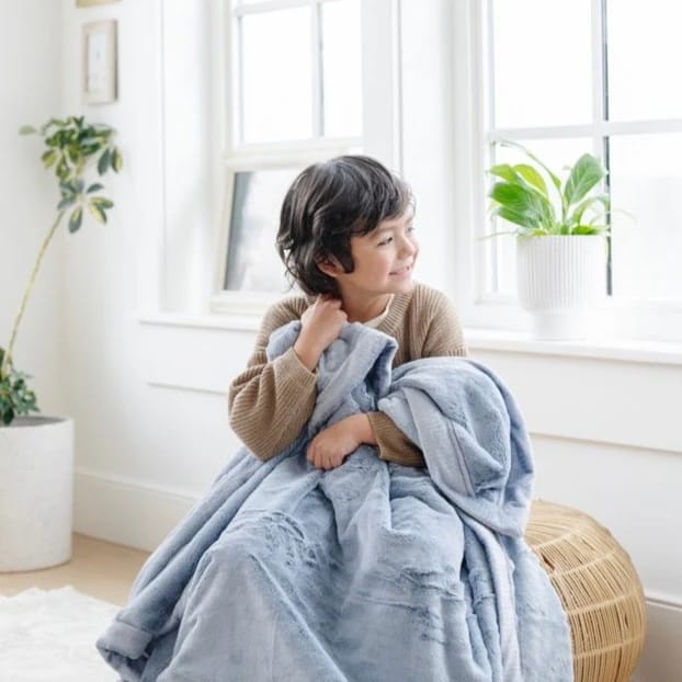 Saranoni Lush Receiving Blanket - Storm Cloud