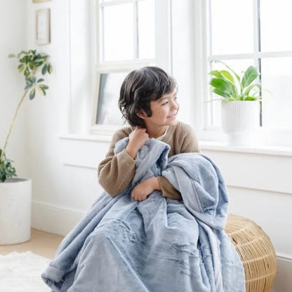 Saranoni Lush Receiving Blanket - Storm Cloud