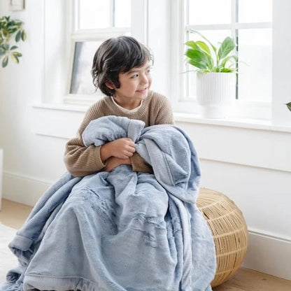 Saranoni Lush Receiving Blanket - Storm Cloud