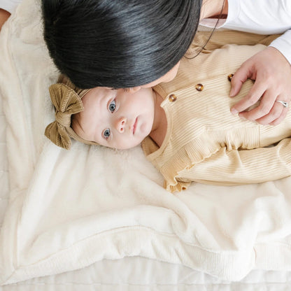 Saranoni Lush Receiving Blanket - Natural