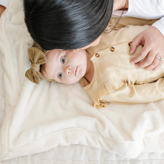 Saranoni Lush Receiving Blanket - Natural