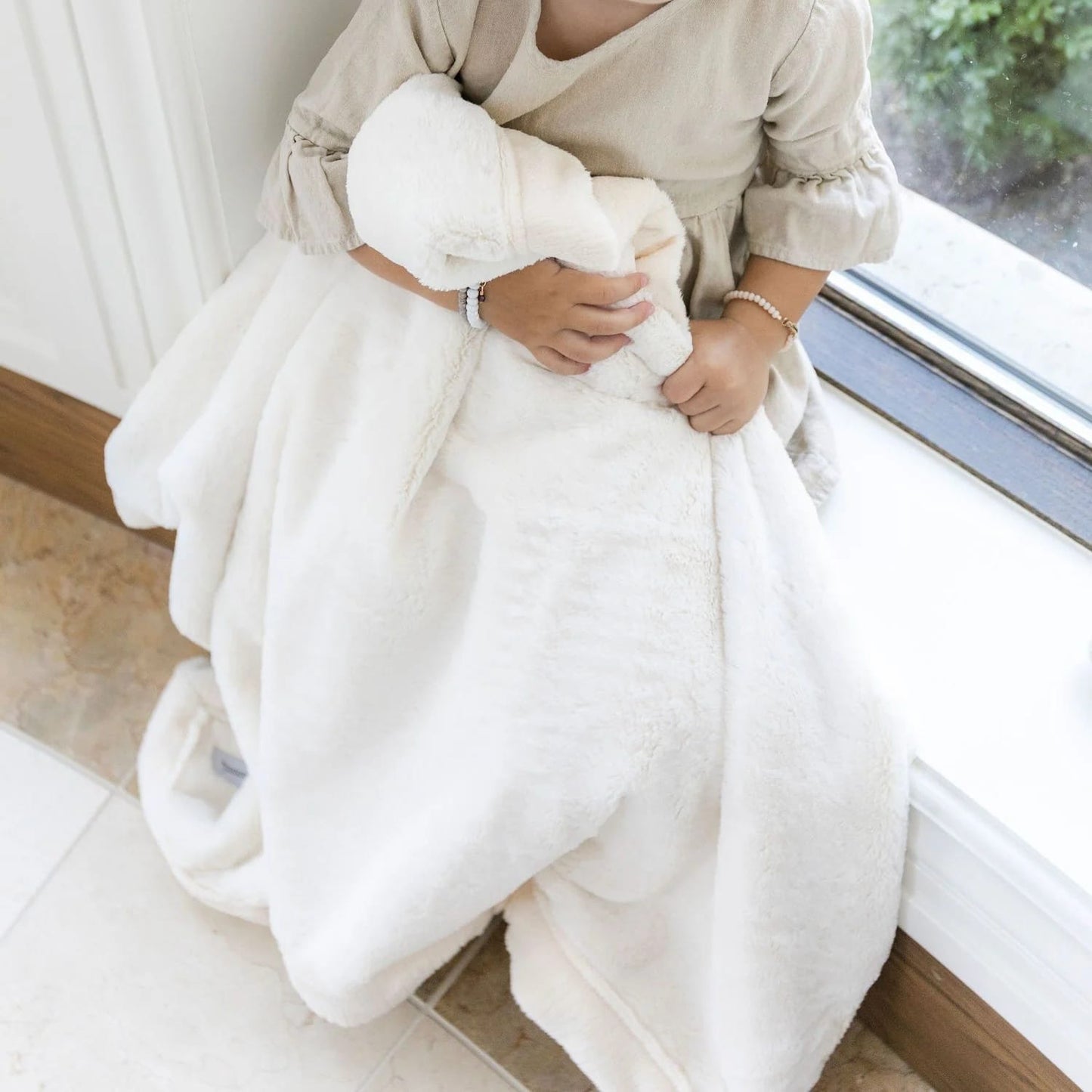 Saranoni Lush Receiving Blanket - Natural