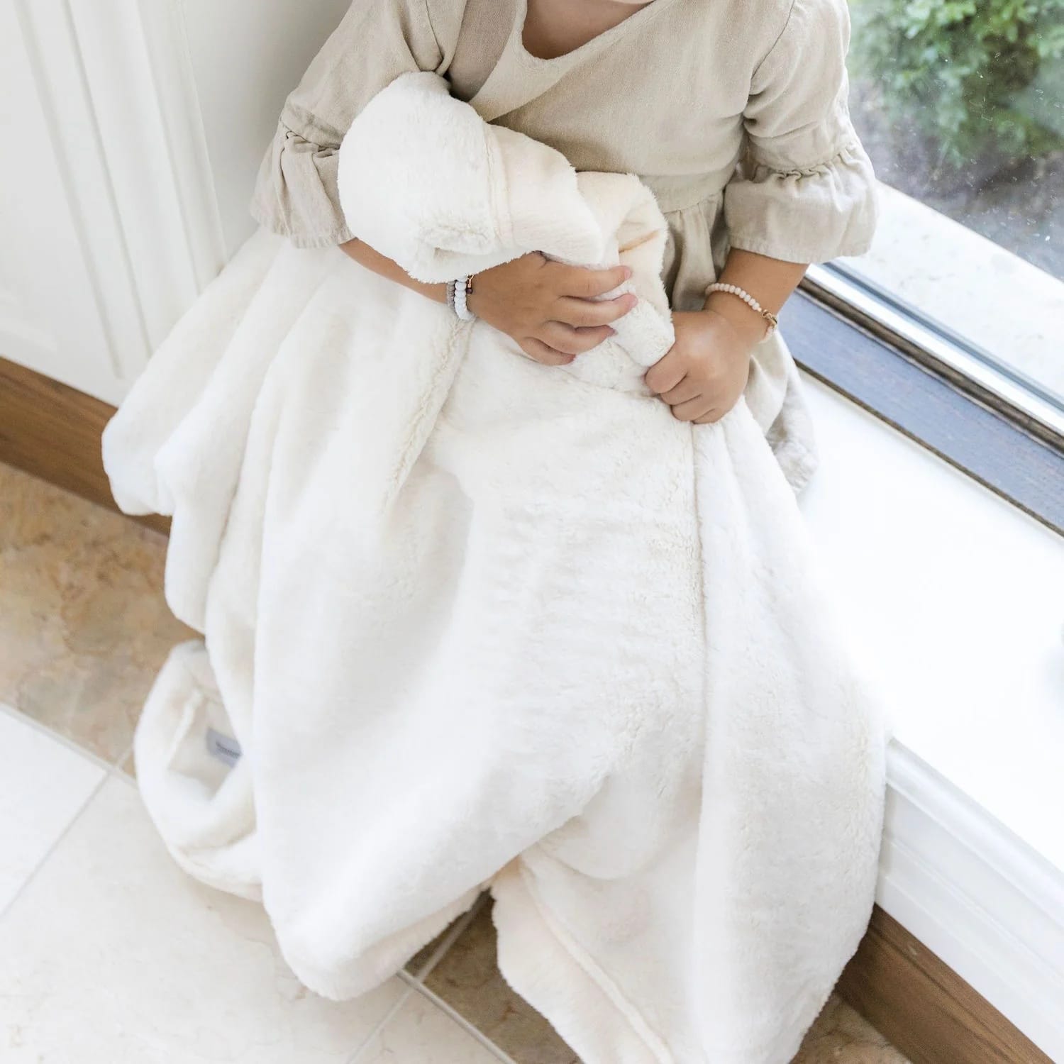 Saranoni Lush Receiving Blanket - Natural