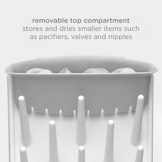 Ubbi Vertical Bottle Drying Rack - Gray