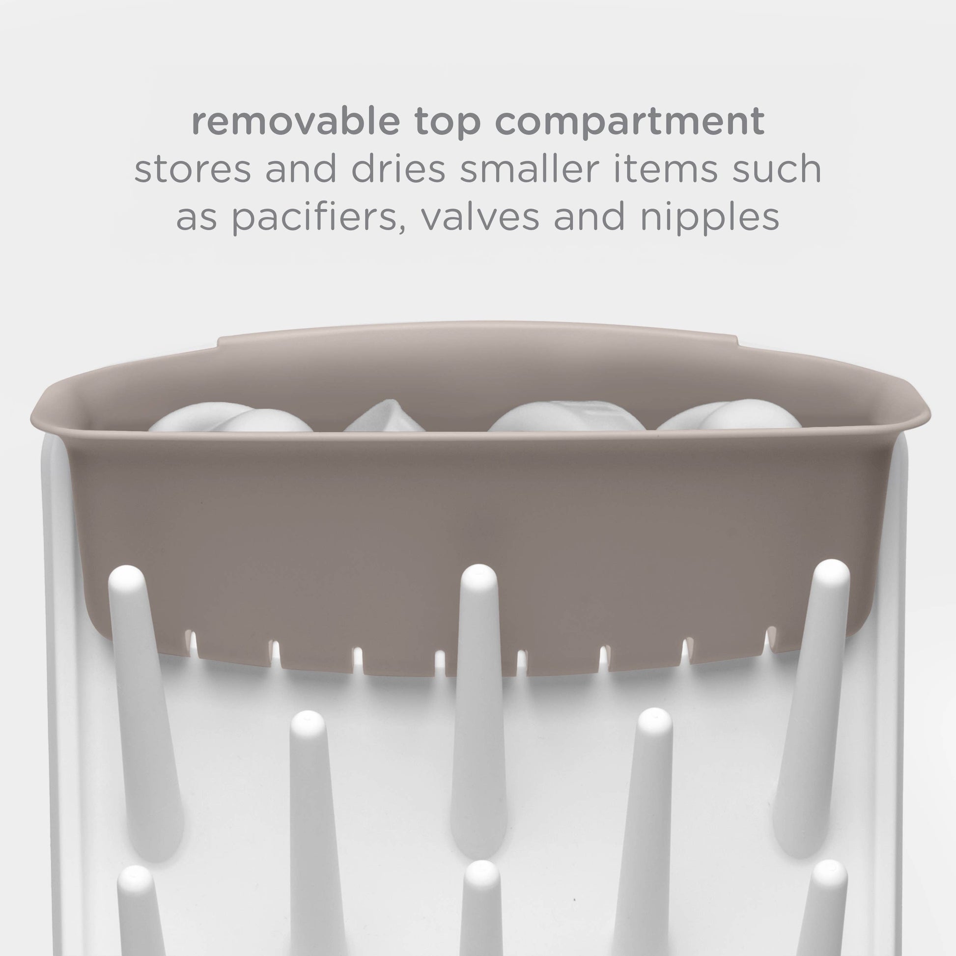 Ubbi Vertical Bottle Drying Rack - Taupe