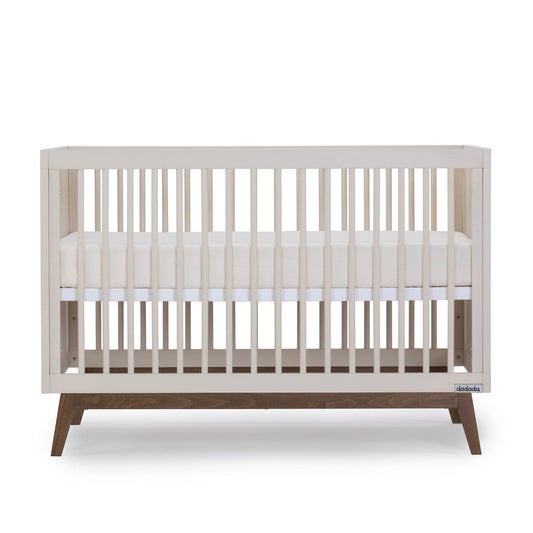 dadada Soho 3-in-1 Convertible Crib - Almond Milk / Walnut - 10482-DA