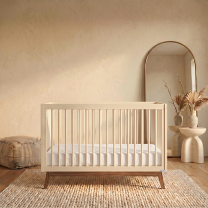 dadada Soho 3-in-1 Convertible Crib - Almond Milk / Walnut