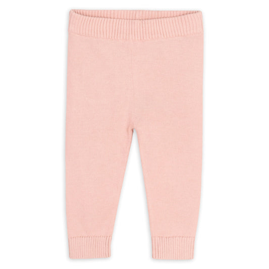 Viverano Organics Milan Knit Baby Pocket Pants - Blush, 3-6M