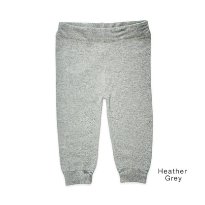 Viverano Organics Milan Knit Baby Pocket Pants - Heather Grey, 6-12M