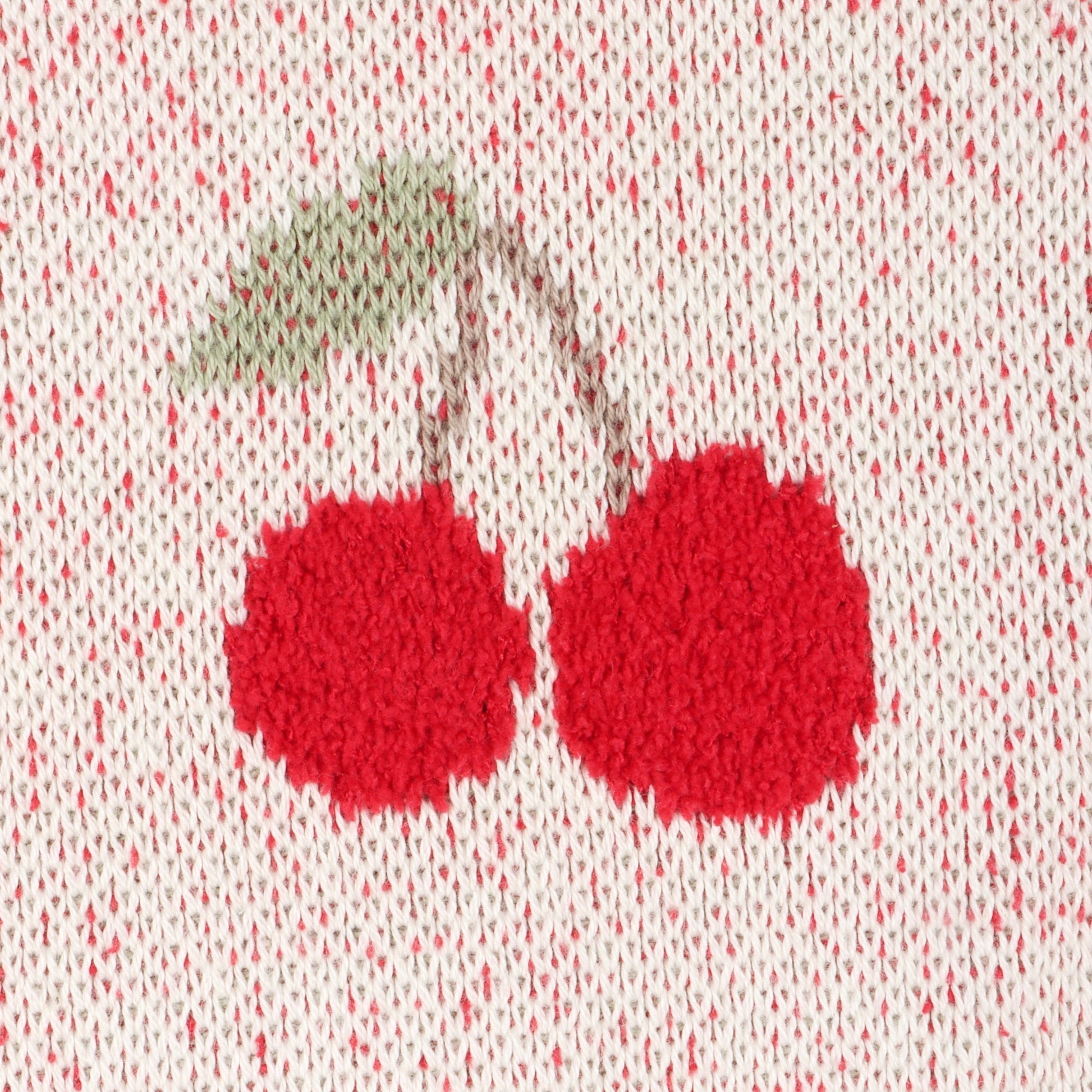 Viverano Organics Cherry Organic Baby Blanket + Ring Rattle Toy Gift Set - Natural, One Size