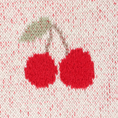 Viverano Organics Cherry Organic Baby Blanket + Ring Rattle Toy Gift Set - Natural, One Size