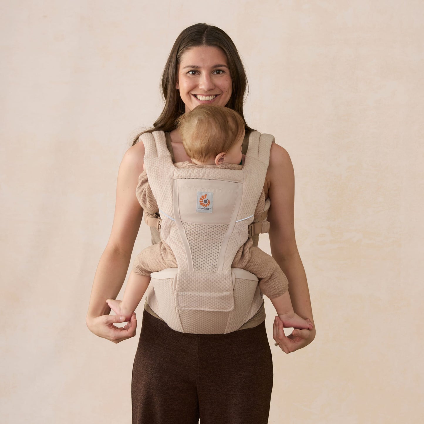 Ergobaby Alta Hip Seat Mesh Baby Carrier - Natural Beige