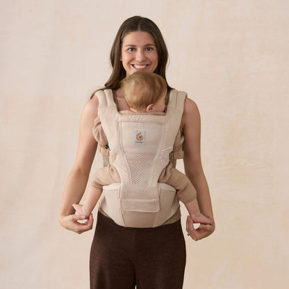 Ergobaby Alta Hip Seat Mesh Baby Carrier - Natural Beige