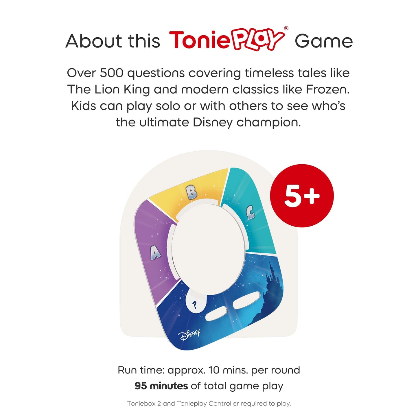 Tonies Tonieplay Game - Disney Quiz Kingdom - 11002894