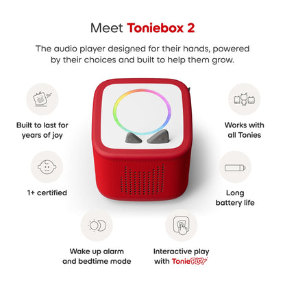 Tonies Toniebox 2 Full Play Set - Winnie the Pooh (Sunset Red) - 11003012