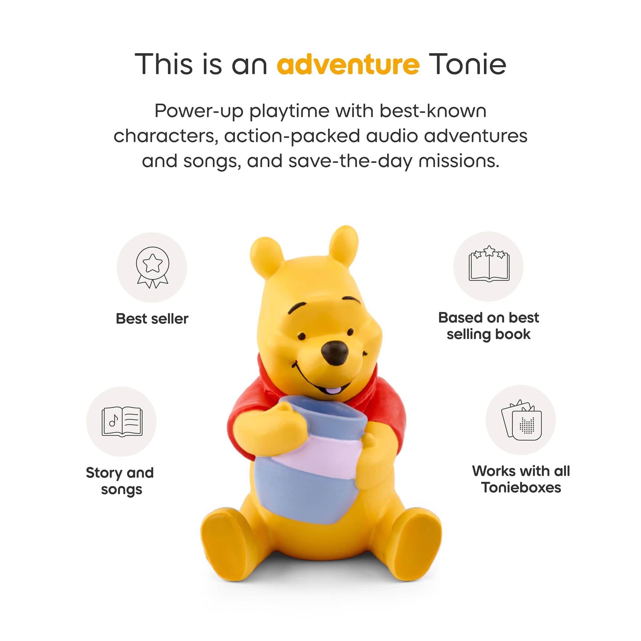 Tonies Toniebox 2 Full Play Set - Winnie the Pooh (Sunset Red