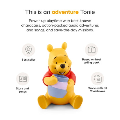 Tonies Toniebox 2 Full Play Set - Winnie the Pooh (Sunset Red) - 11003012