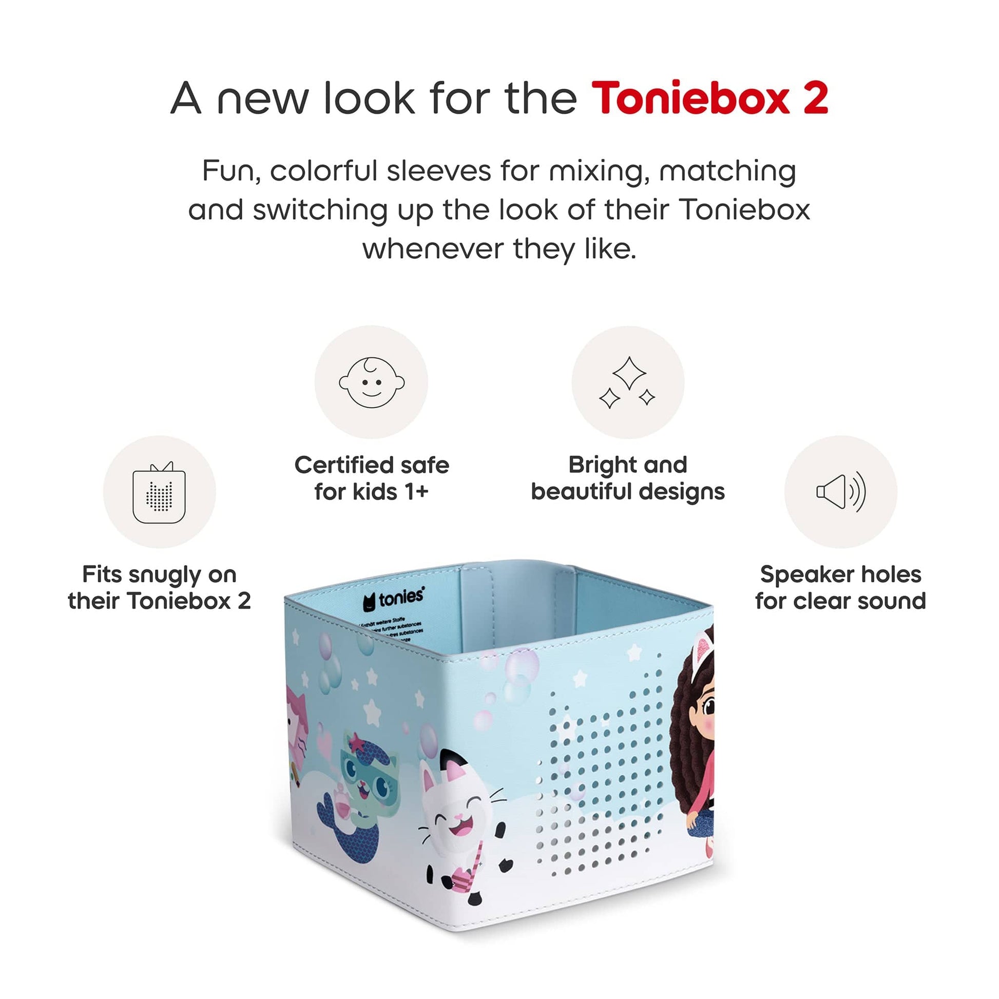 Tonies Toniebox 2 Sleeve - Gabby's Dollhouse - 11003155