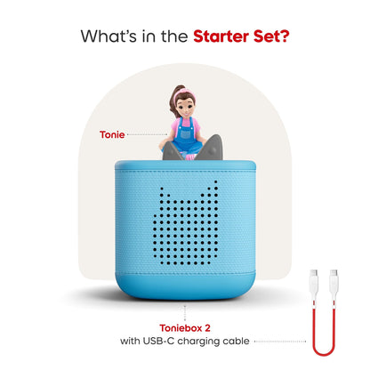 Tonies Toniebox 2 Starter Set - Ms. Rachel (Sky Blue)