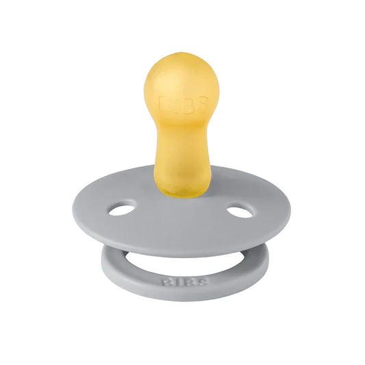 BIBS Colour 2-Pack Natural Rubber Latex Pacifiers, Size 1 - Cloud/Cloud