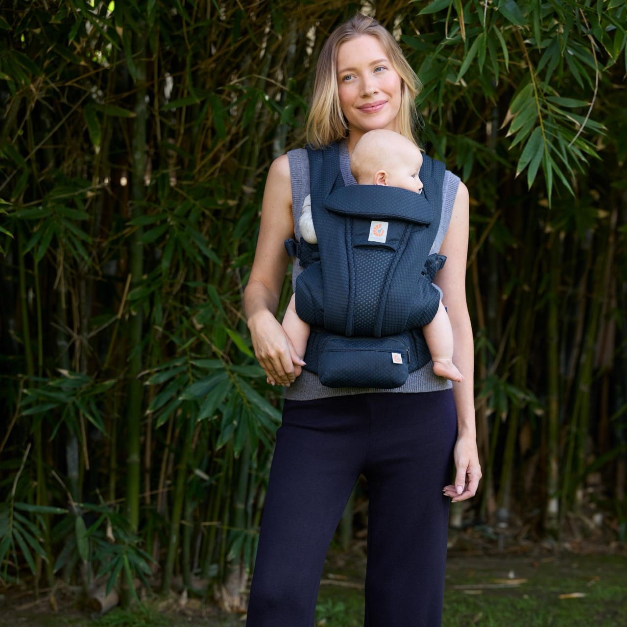 Ergobaby Omni Deluxe Baby Carrier, Mesh - Midnight Blue