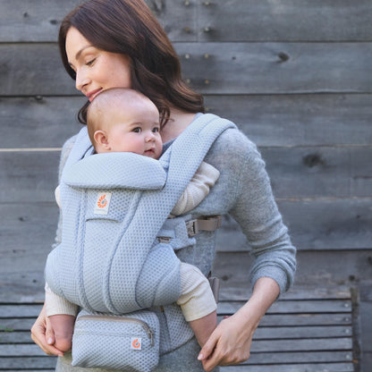 Ergobaby Omni Deluxe Baby Carrier, Mesh - Serene Blue