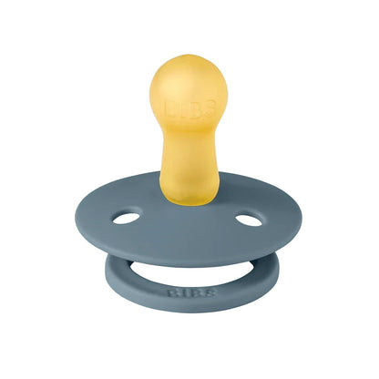 BIBS Colour 2-Pack Natural Rubber Latex Pacifiers, Size 2 - Petrol/Petrol