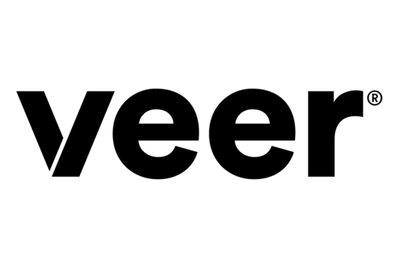 Black "Veer" logo with a registered trademark symbol in the top right against a dark green background.