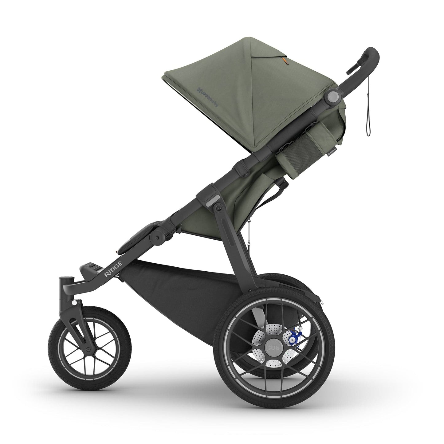 UPPAbaby Ridge V2 Jogging Stroller - Evelyn (Meadow Green / Carbon Frame) - 1403-RDG-NA-EVE