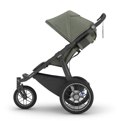 UPPAbaby Ridge V2 Jogging Stroller - Evelyn (Meadow Green / Carbon Frame) - 1403-RDG-NA-EVE