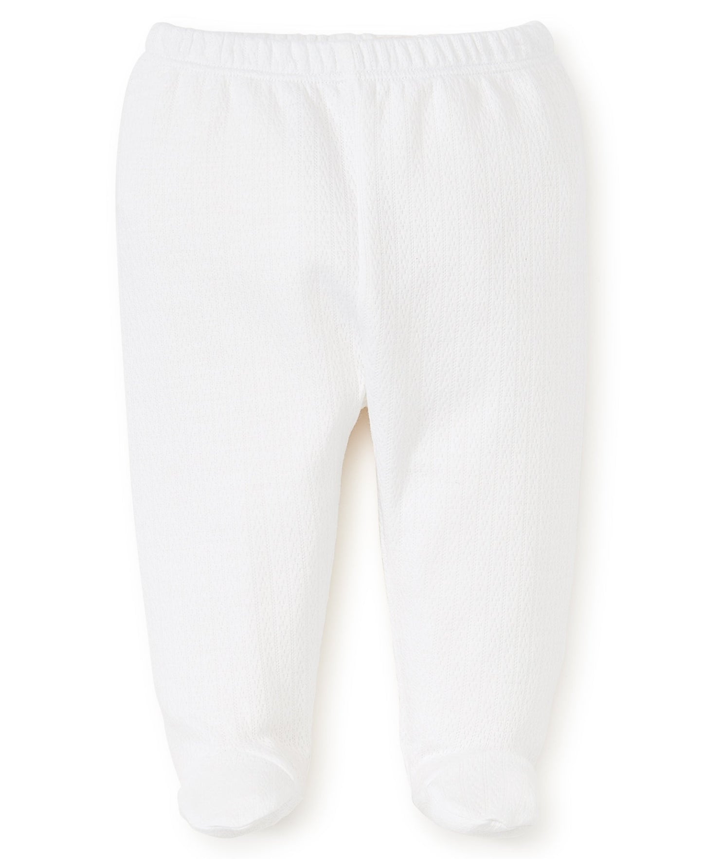 Kissy Kissy Footed Pant - Kissy Pointelle White, 0-3M
