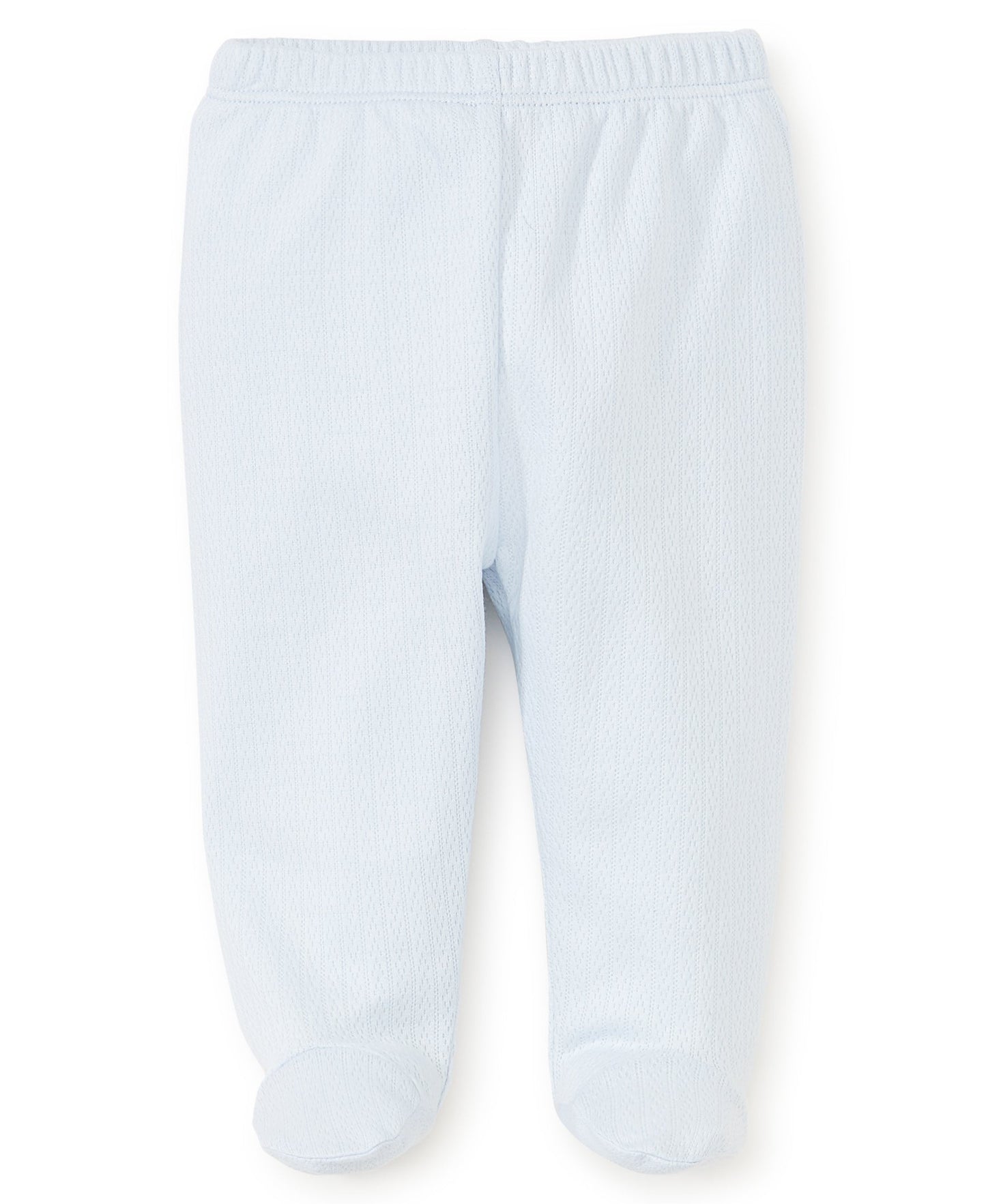 Kissy Kissy Kissy Pointelle Footed Pant - Light Blue