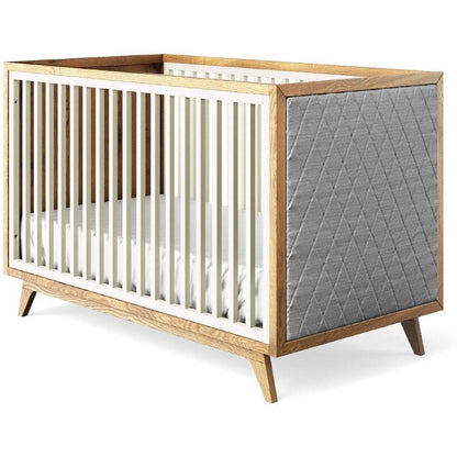 Romina Furniture Uptown Classic Crib (Tufted Sides) - 15517-BS-GL