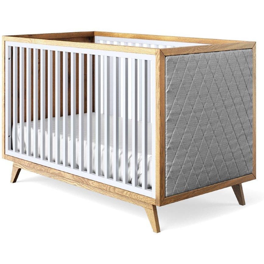 Romina Furniture Uptown Classic Crib (Tufted Sides) - 15517-DO-GL
