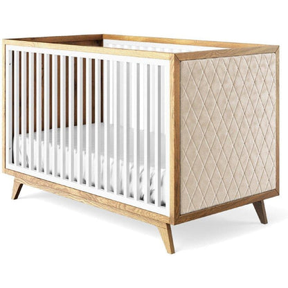Romina Furniture Uptown Classic Crib (Tufted Sides) - 15517-SW-BV