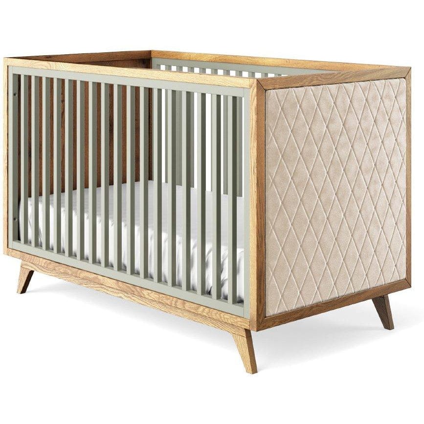 Romina Furniture Uptown Classic Crib (Tufted Sides) - 15517-VG-BV