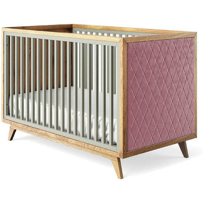 Romina Furniture Uptown Classic Crib (Tufted Sides)