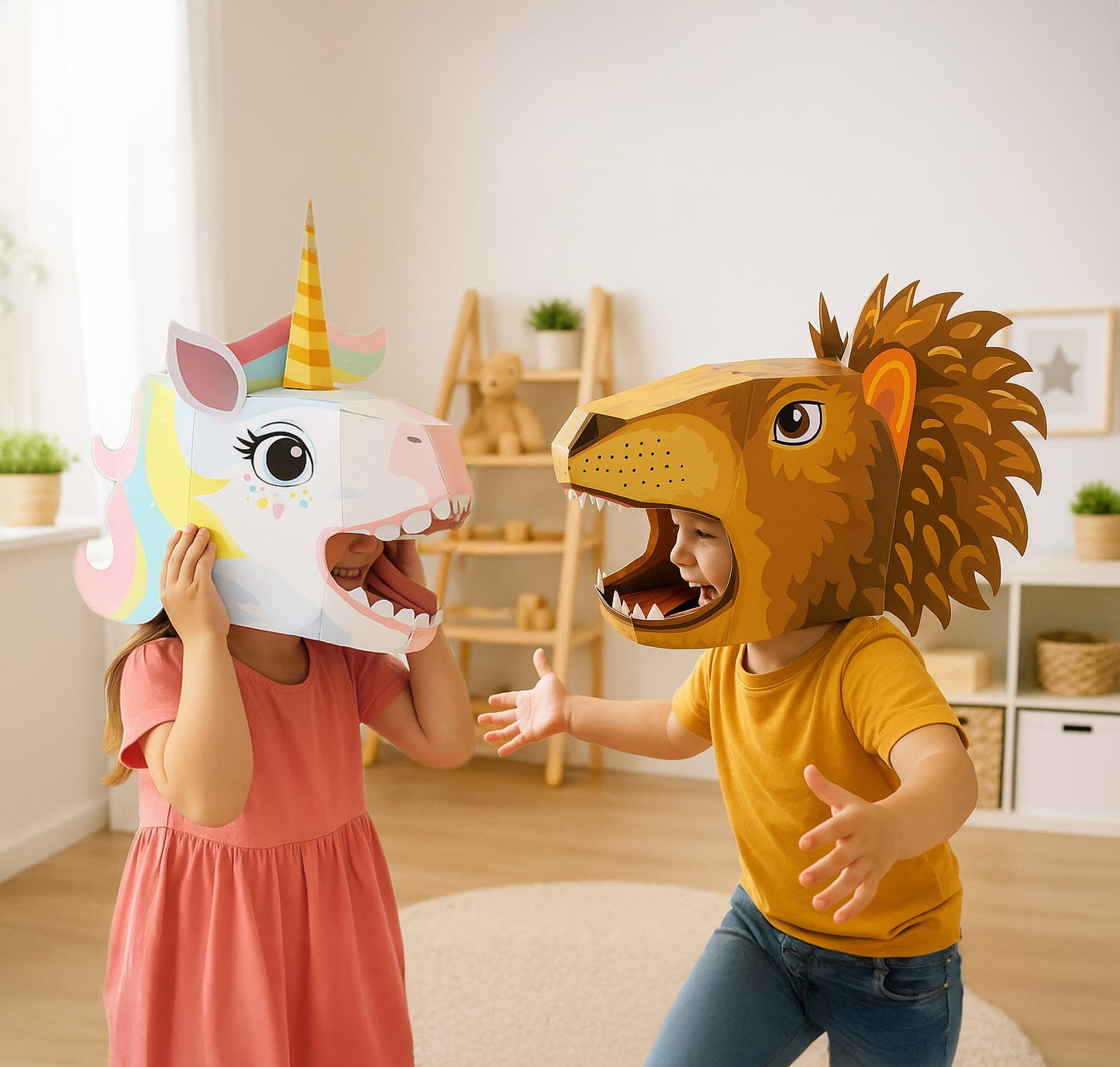3D Paper Mask - T-Rex Mask - Image 2