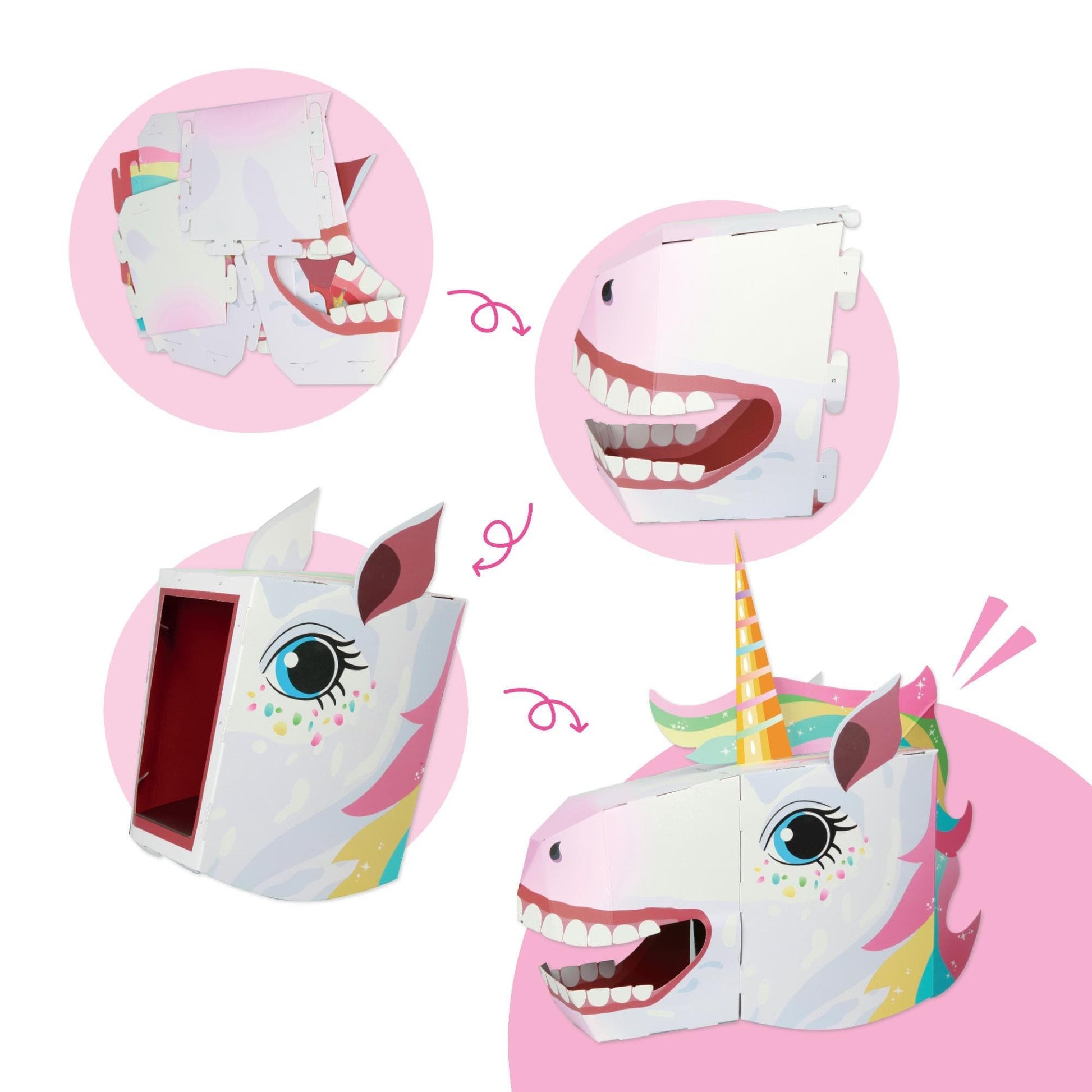 3D Paper Mask - Unicorn Mask - Image 4