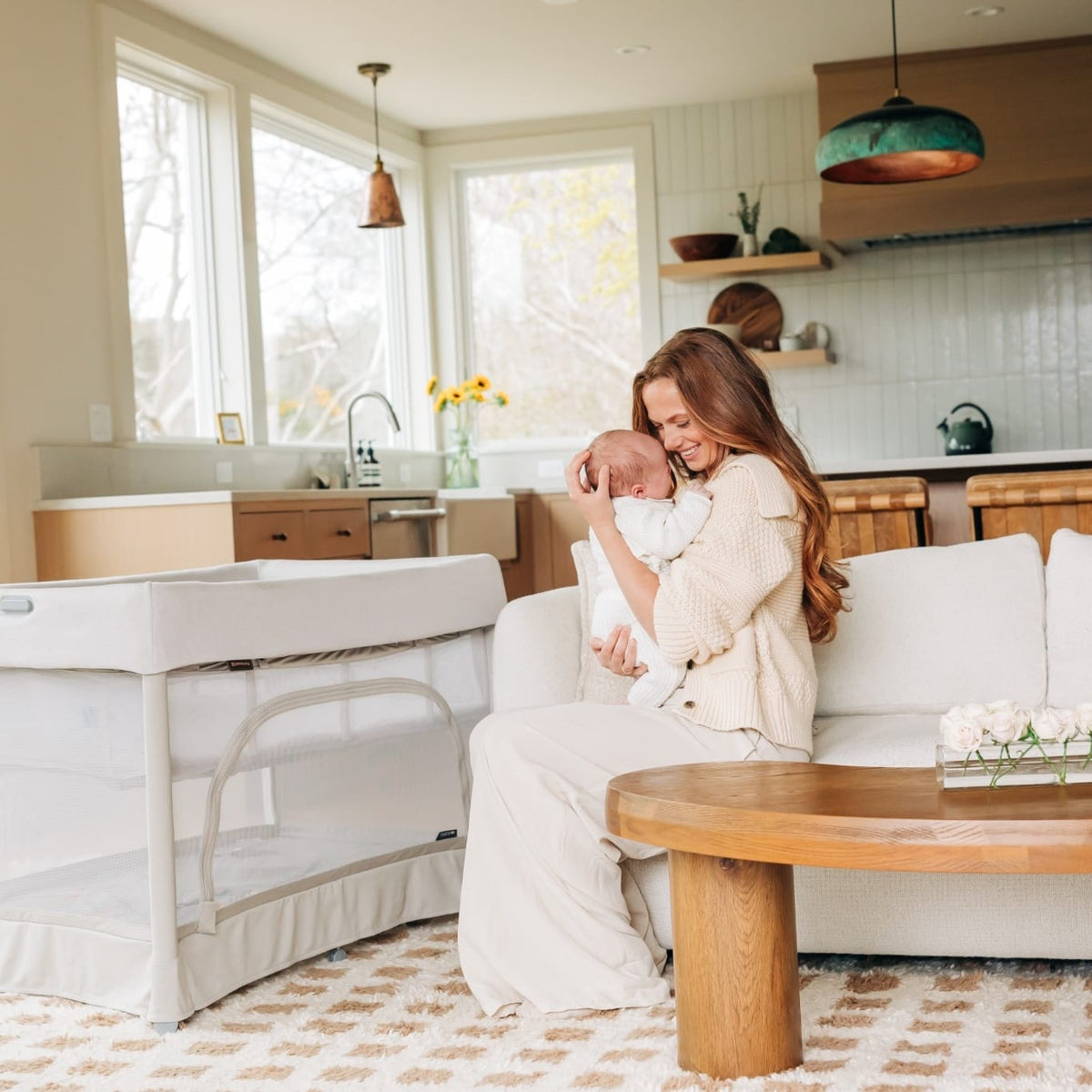 UPPAbaby Remi V2 Playard - Townsend Beige Soft Knit - Image 3