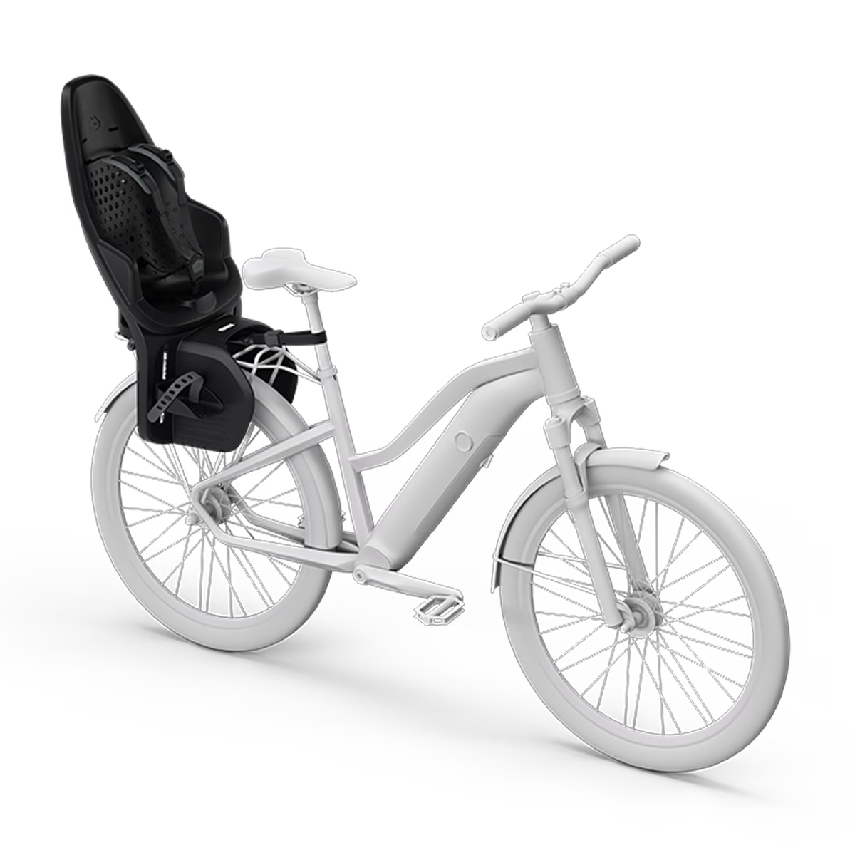 Thule Yepp Maxi 2 Rack Mounted Child Bike Seat - Midnight Black - 12041301